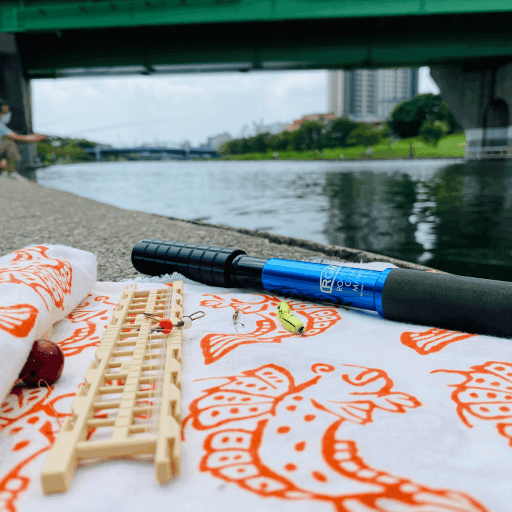 東大島でハゼ釣り