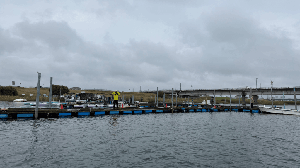 江戸川放水路のマルヤ遊船